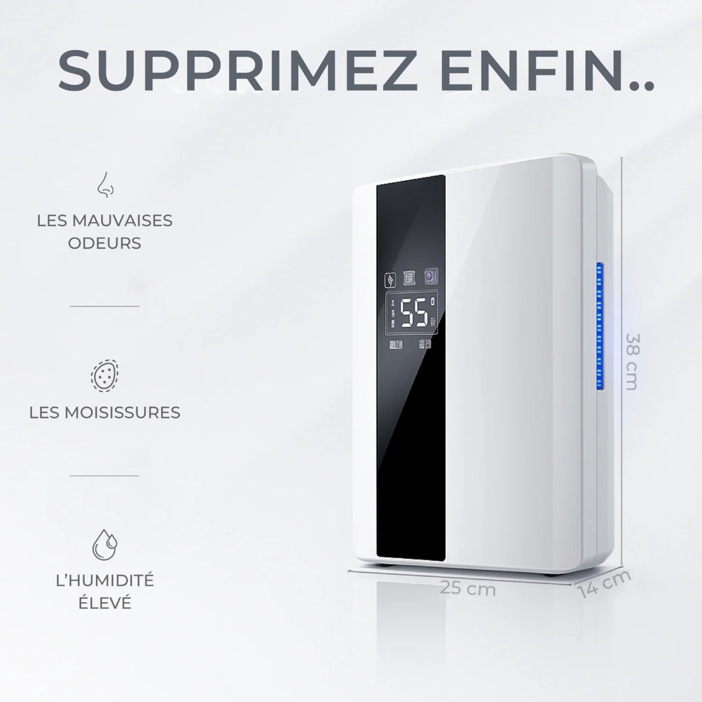 Déshumidificateur et Purificateur d'Air 1,1 L - Belair©